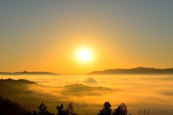 雲海と出会える霧の都「亀岡」