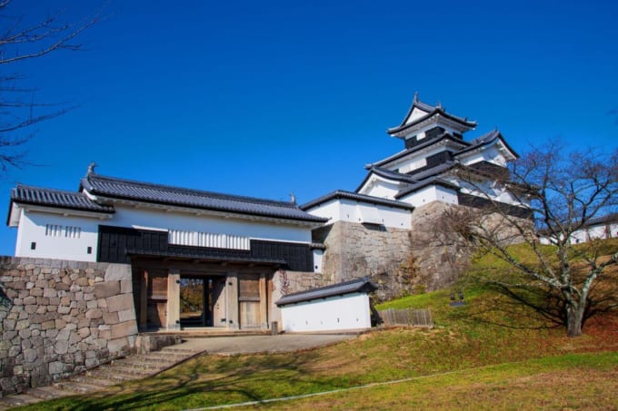 白河小峰城　三重櫓と前御門