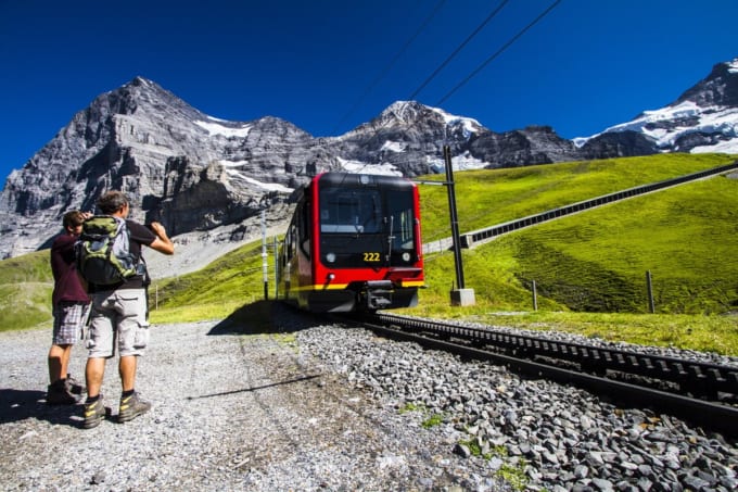 クライネ・シャイデックから望むアイガー・メンヒ・ユングフラウ