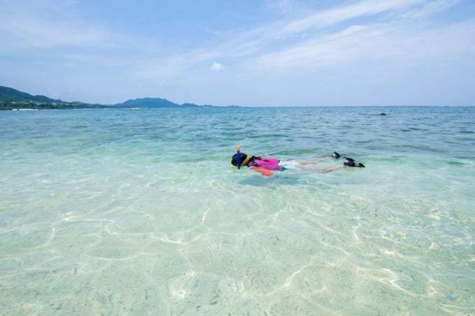 米原ビーチ　シュノーケリング