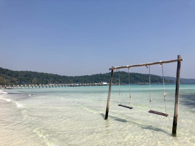 カンボジア・ロンサレム島のビーチ