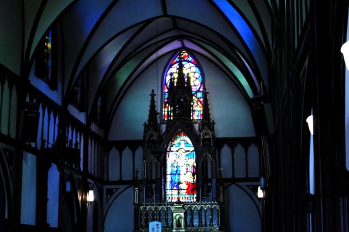 大浦天主堂内部　ステンドグラス（長崎県長崎市）