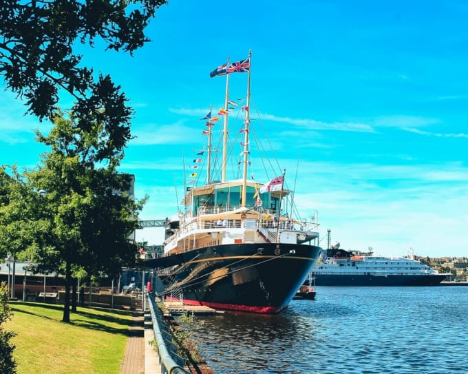 イギリスの王室ヨット・ブリタニア号（エジンバラ）