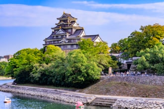 岡山後楽園　岡山城