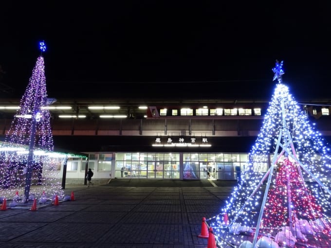 鹿島神宮駅のイルミネーション