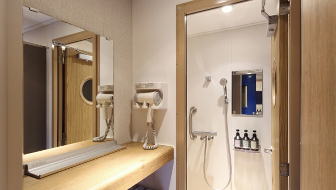 津軽海峡フェリーのシャワールーム