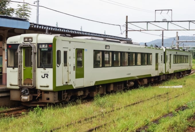 越後川口駅停車中のキハ110系