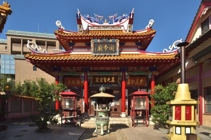 神戸「関帝廟」の本堂（兵庫県）