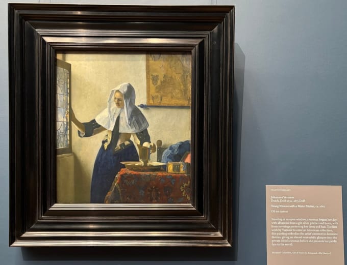 ヨハネス・フェルメール『水差しを持つ女』