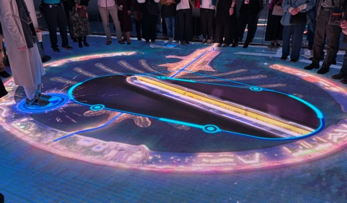 ザ・ビュー・アット・ザ・パームの展示室（パーム・ジュメイラ）