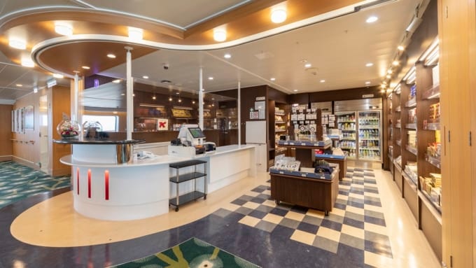 東京九州フェリーの船内にあるショップ