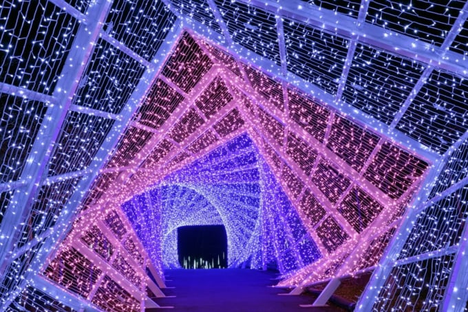 京都イルミネーション シナスタジアヒルズ るり渓温泉