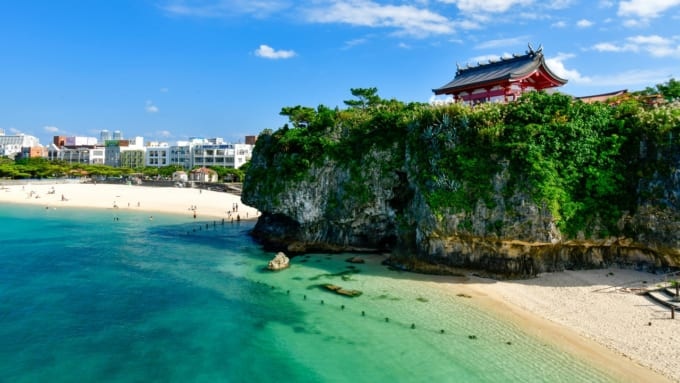 波上宮と波の上ビーチ