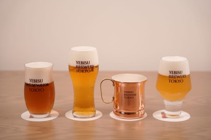 4種類の限定ヱビスビール（YEBISU BREWERY TOKYO）