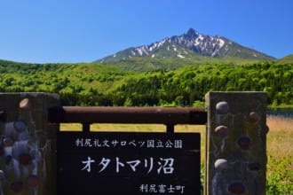 オタトマリ沼と利尻富士
