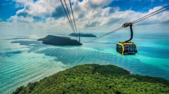 ベトナム フーコック島　ホントムケーブルカー