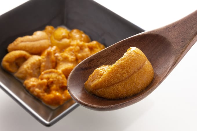 ウニ天国、利尻島