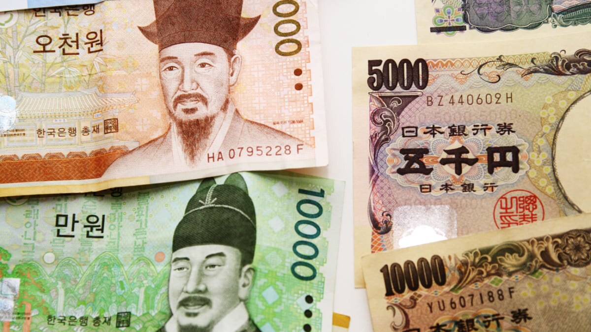 韓国紙幣 ウォン WON - 旧貨幣/金貨/銀貨/記念硬貨