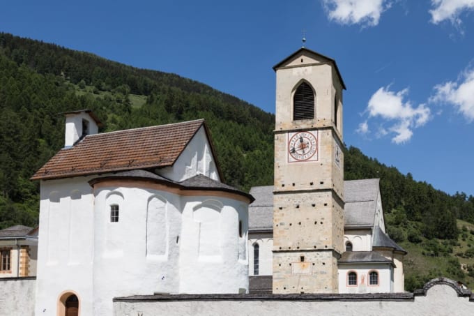 ミュスタイアのベネディクト会ザンクト・ヨハン修道院（スイス世界遺産）