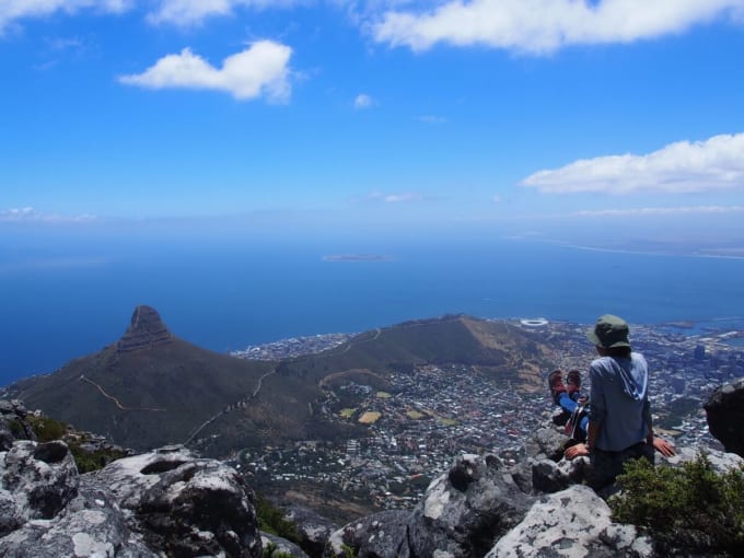 テーブル・マウンテンをトレッキング（ケープタウン）