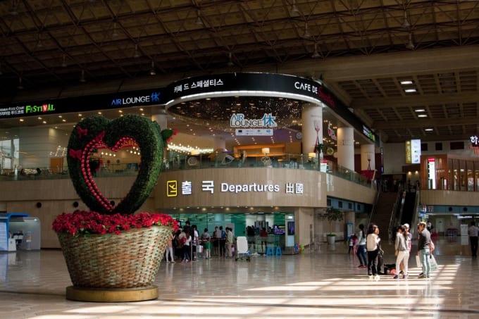 金浦空港の風景
