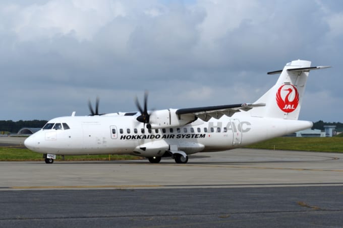 北海道エアシステムの飛行機ATR-42