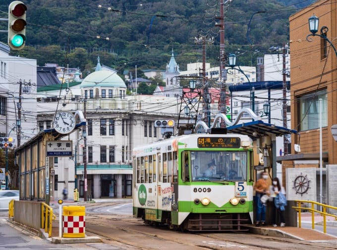 函館市電　湯の川～十字街