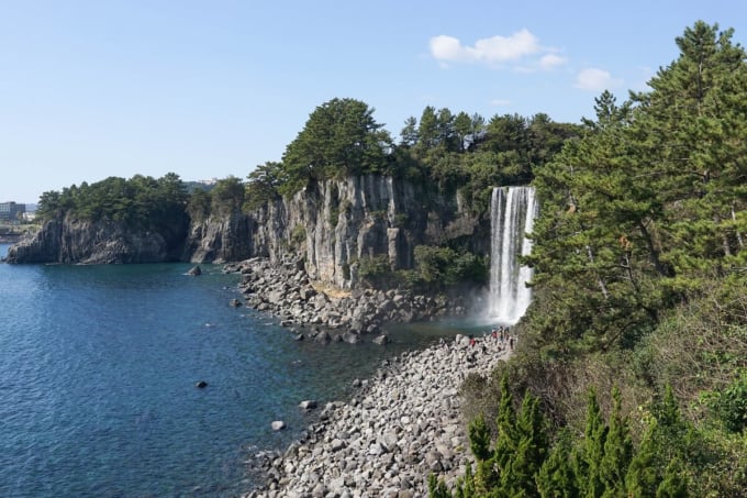 済州島　正房瀑布