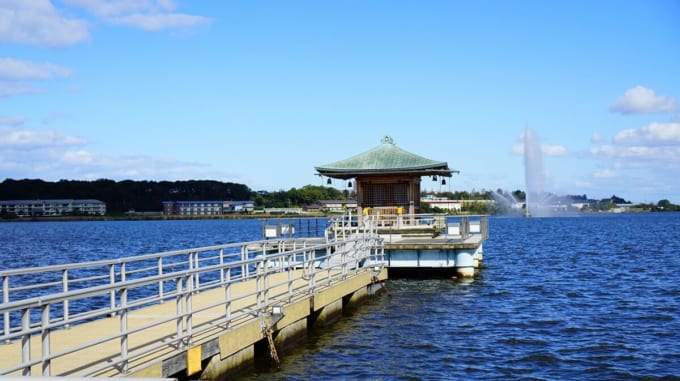 片山津温泉の浮御堂