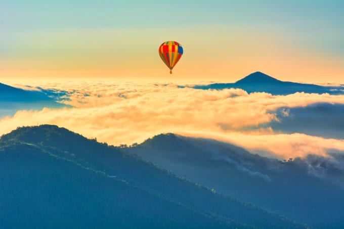 星野リゾートトマム　熱気球体験