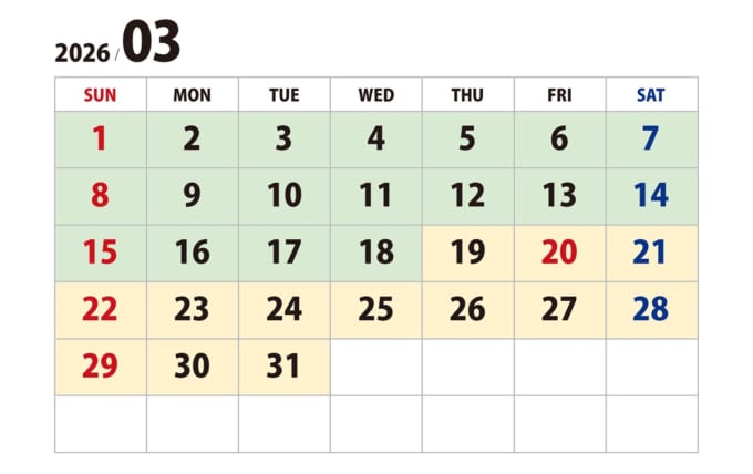 商船三井さんふらわあ　苫小牧から大洗までのフェリー料金がわかる2026年3月のカレンダー