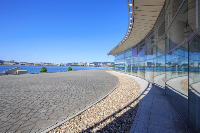 島根県立美術館から見た宍道湖（島根県松江市）