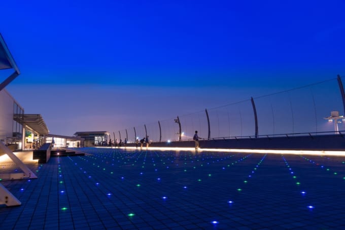 羽田空港第2ターミナル　展望デッキの夜景