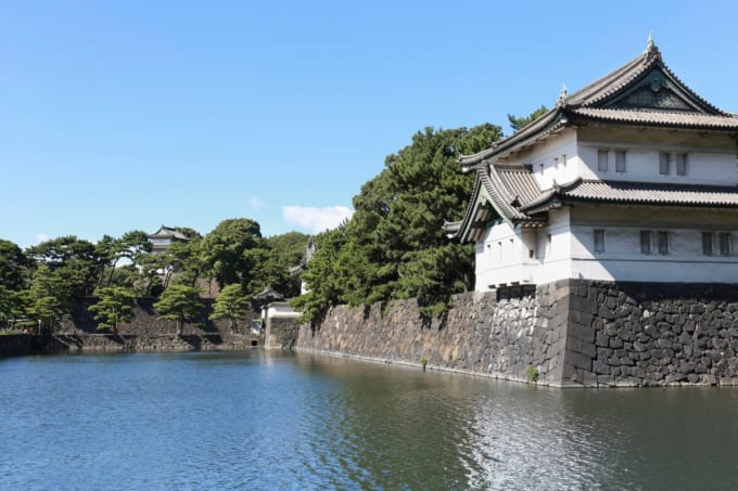 皇居東御苑　富士見櫓と桜田巽櫓