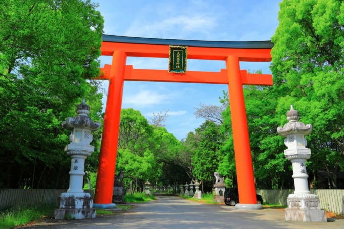 大麻比古神社の大鳥居（徳島県）