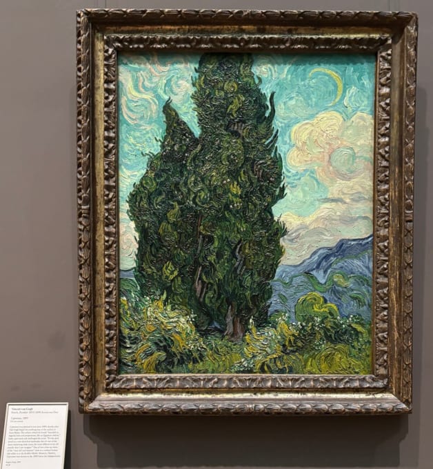メトロポリタン美術館　ゴッホ「糸杉」
