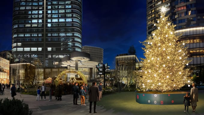 麻布台ヒルズ　クリスマスツリー