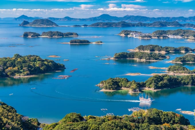 九十九島「石岳展望台」からの眺望（長崎県佐世保市）