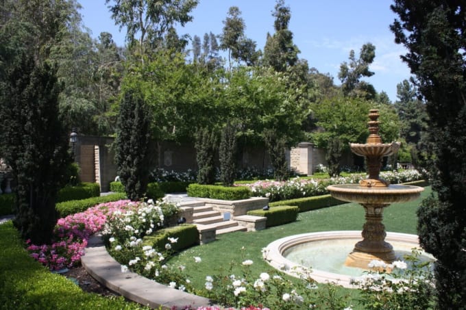 グレイストーン・マンションの庭園（ハリウッド）