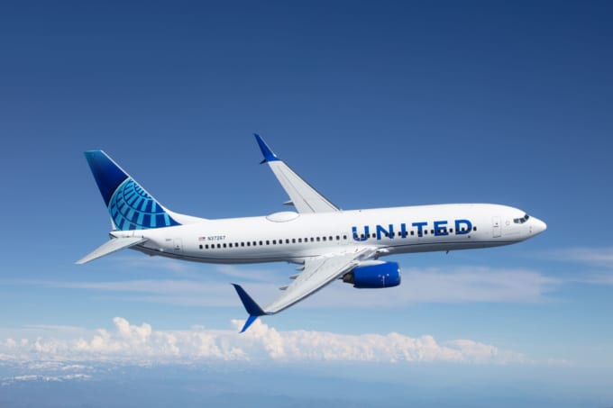 ユナイテッド航空B737-800