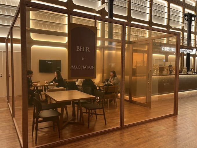 タップルームエリア（YEBISU BREWERY TOKYO）