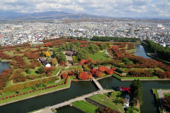 五稜郭公園の紅葉（北海道函館市）