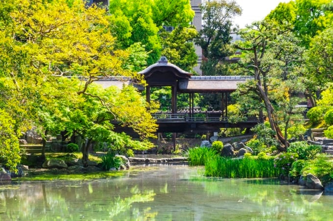 渉成園　回棹廊