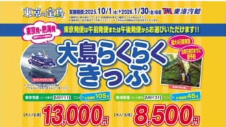 東海汽船の往復割引きっぷ