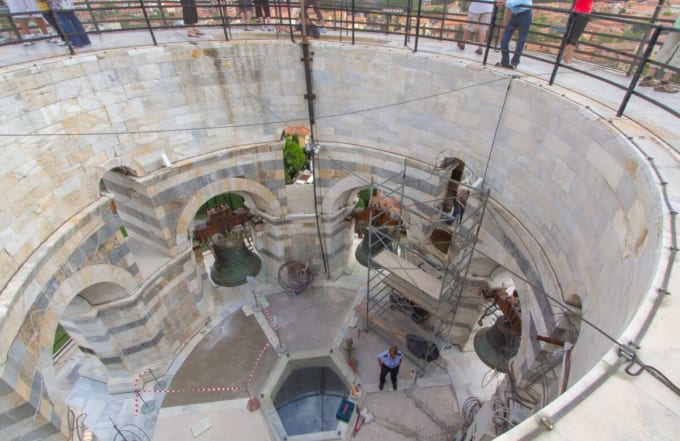 ピサの斜塔屋上（イタリア・ピサ）