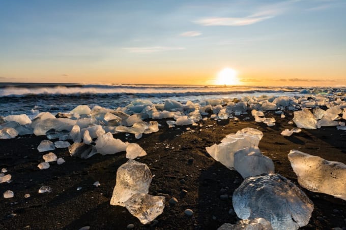 ダイヤモンドビーチ（アイスランド）