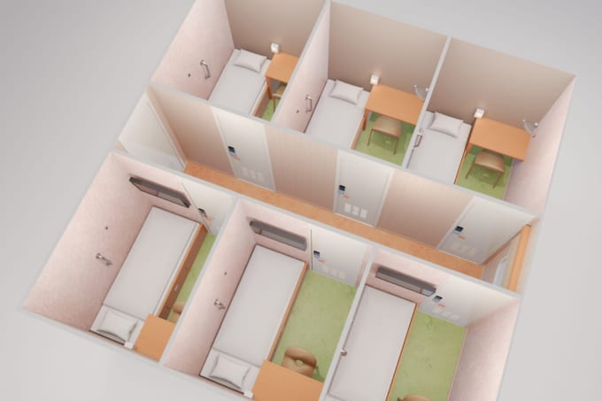 新日本海フェリー「けやき」の客室（ツーリストS）