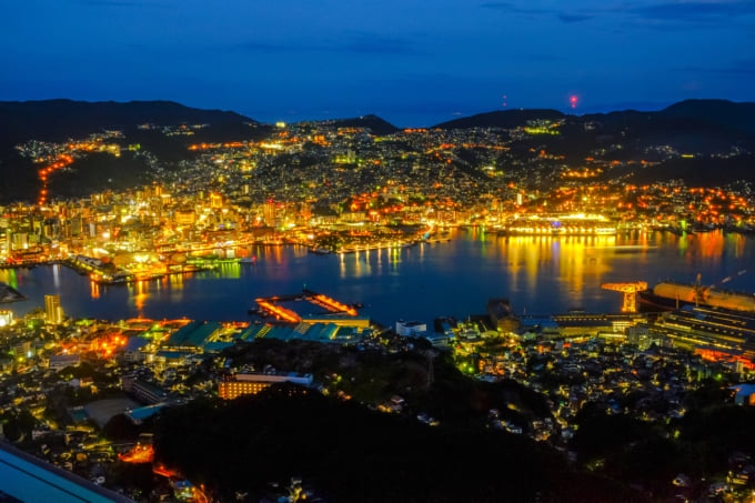 長崎市内を一望できる稲佐山