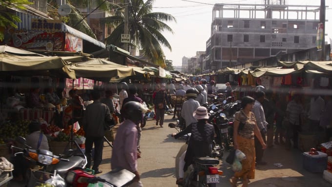 ロシアン・マーケット（プノンペン）