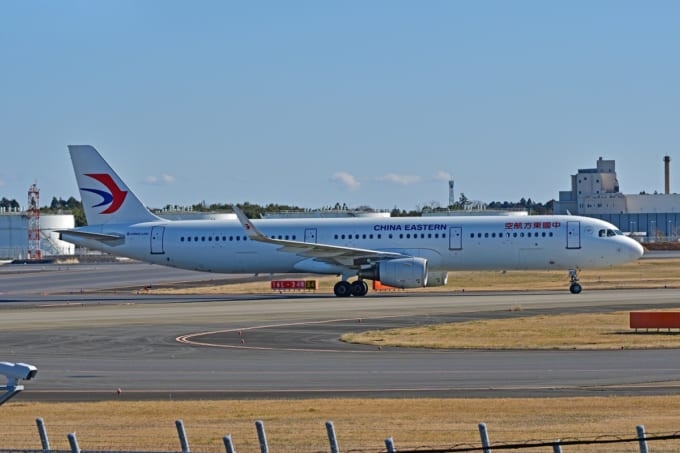 中国東方航空の飛行機